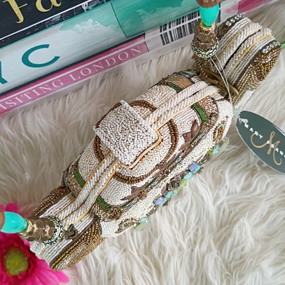 Last One! Rare Mary Frances Tea Time Beaded Teapot Shoulder Bag - Picture 11 of 16